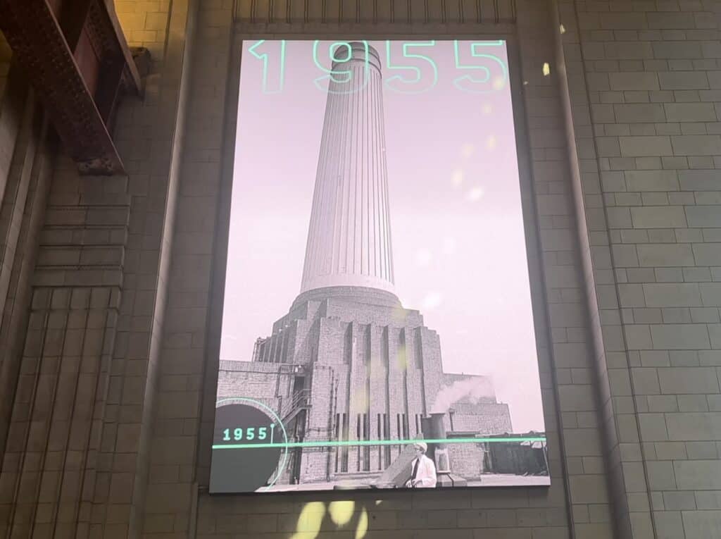 LED video wall Battersea Power Station