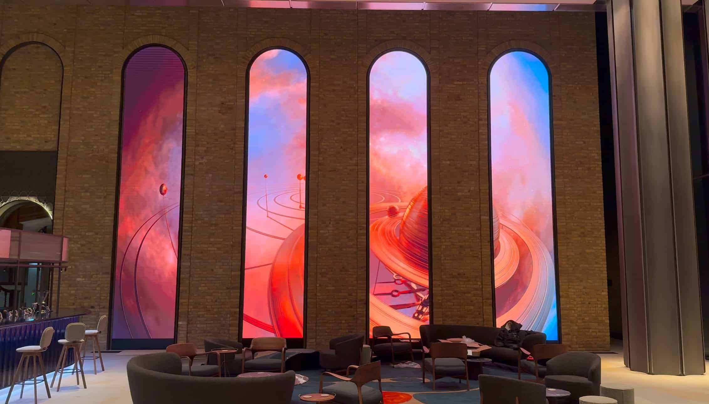 40 Leadenhall Street London — custom architectural LED arches by Dynamo LED Displays